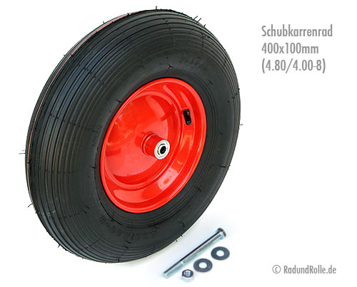 Schubkarrenrad 400x100mm 4.80/4.00-8
