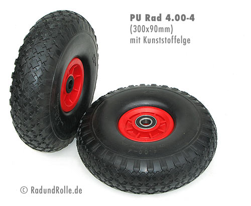 PU-Rad (Polyurethan) 300x90 mm 4.00-4 