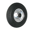 Qualitäts-Rad mit Polyurethan-Reifen 8x2, Stahlfelge mit Rollenlagern